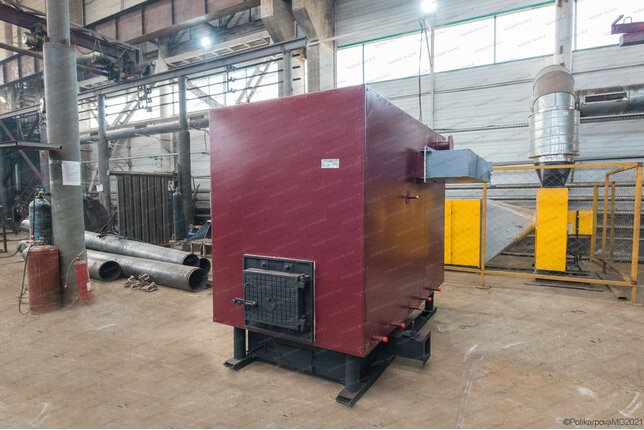 Водогрейный котел 1.45 МВт работающий без дымососа