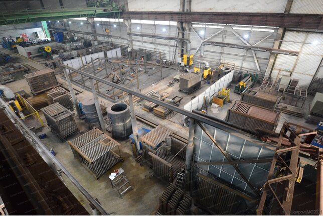 Газовый котел 1.25 МВт производство