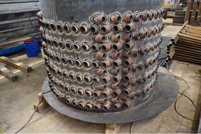 Твердотопливный парогенератор 1.2 тонны с температурой пара 170 С изготовление