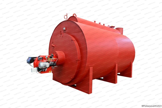 Паровой дизельный котел 1200 кг в час с температурой 115 С